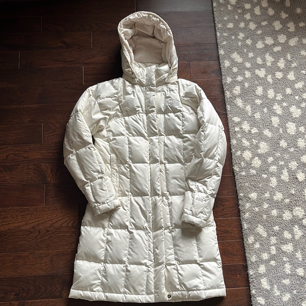 The North Face Women's White Puffer Coat
